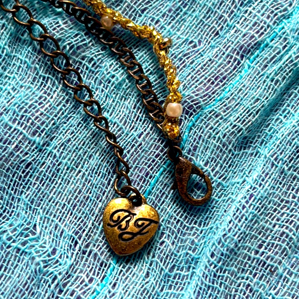 Betsey Johnson Seahorse Starfish Gold and Purple Pendant Ocean Necklace - Picture 6 of 7
